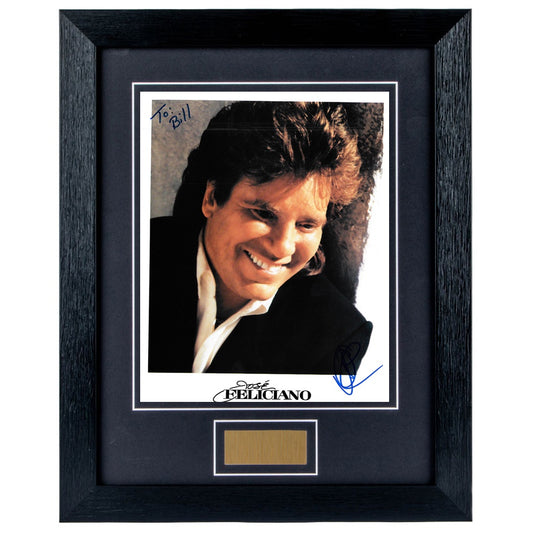 Jose Feliciano Personally Signed Personalised 8 x 10 Photograph Framed