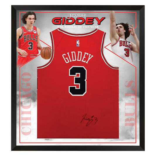 Basketball – Josh Giddey Signed & Framed Chicago Bulls Jersey
