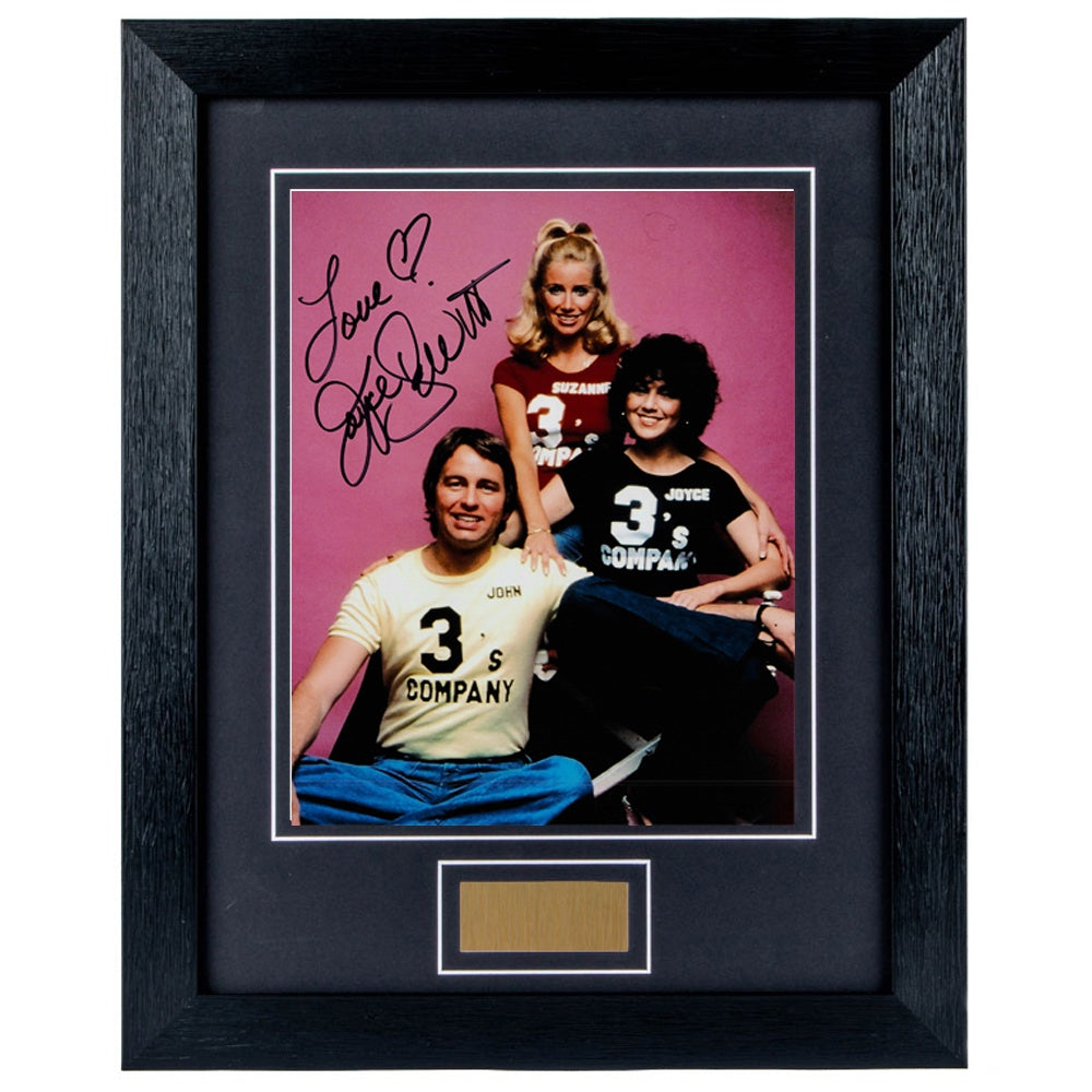 Joyce Dewitt Personally Signed Three's Company v2 8 x 10 Photograph Framed