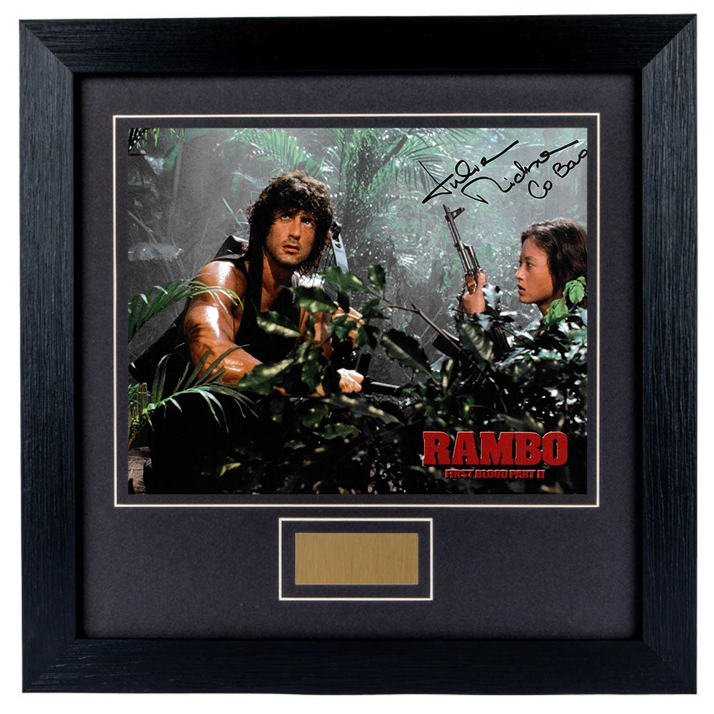 Julia Nickson Personally Signed Rambo First Blood V2 8 x 10 Photograph Framed