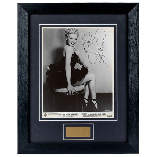 June Haver Personally Signed Look for the Silver Lining 8 x 10 Photograph Framed