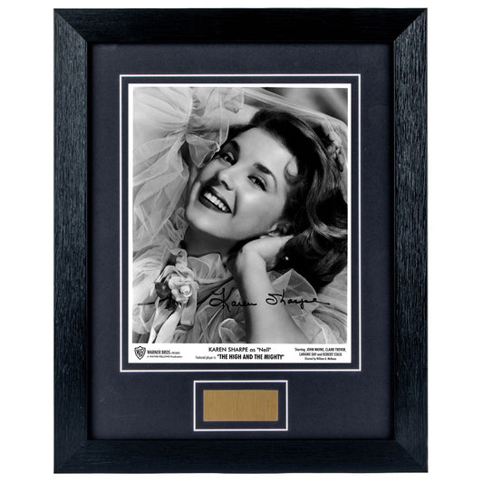 Karen Sharpe Personally Signed The High and The Mighty 8 x 10 Photograph Framed