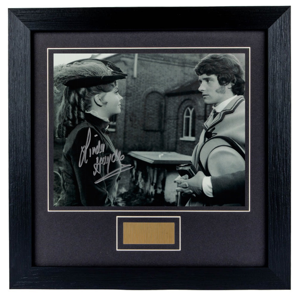 Linda Hayden Personally Signed Taste the Blood of Dracula 8 x 10 Photograph Framed