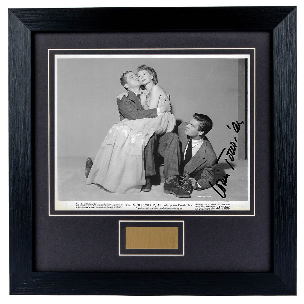 Louis Jourdan Personally Signed No Minor Vices 8 x 10 Photograph Framed