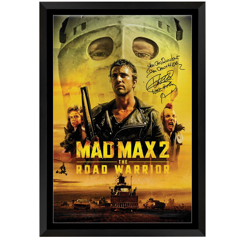 Mad Max 2 Collector's Edition Poster Signed by Vernon Wells Framed