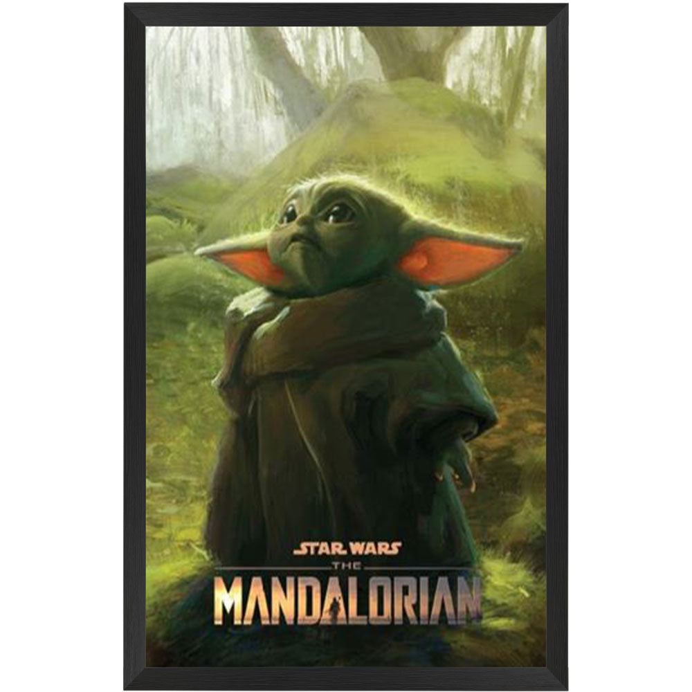 Star Wars: The Mandalorian Swamp Poster Framed