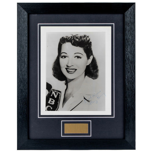 Mary Livingstone Personally Signed Portrait 8 x 10 Photograph Framed