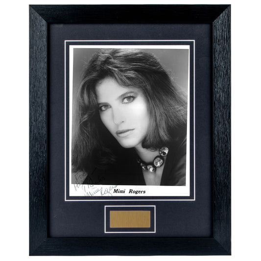 Mimi Rogers Signed Portrait 8x10 Photo Framed