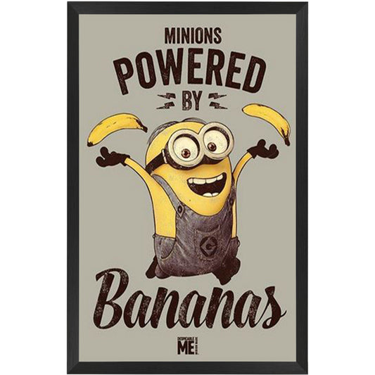 Despicable Me 2 - Powered By Bananas Poster Framed