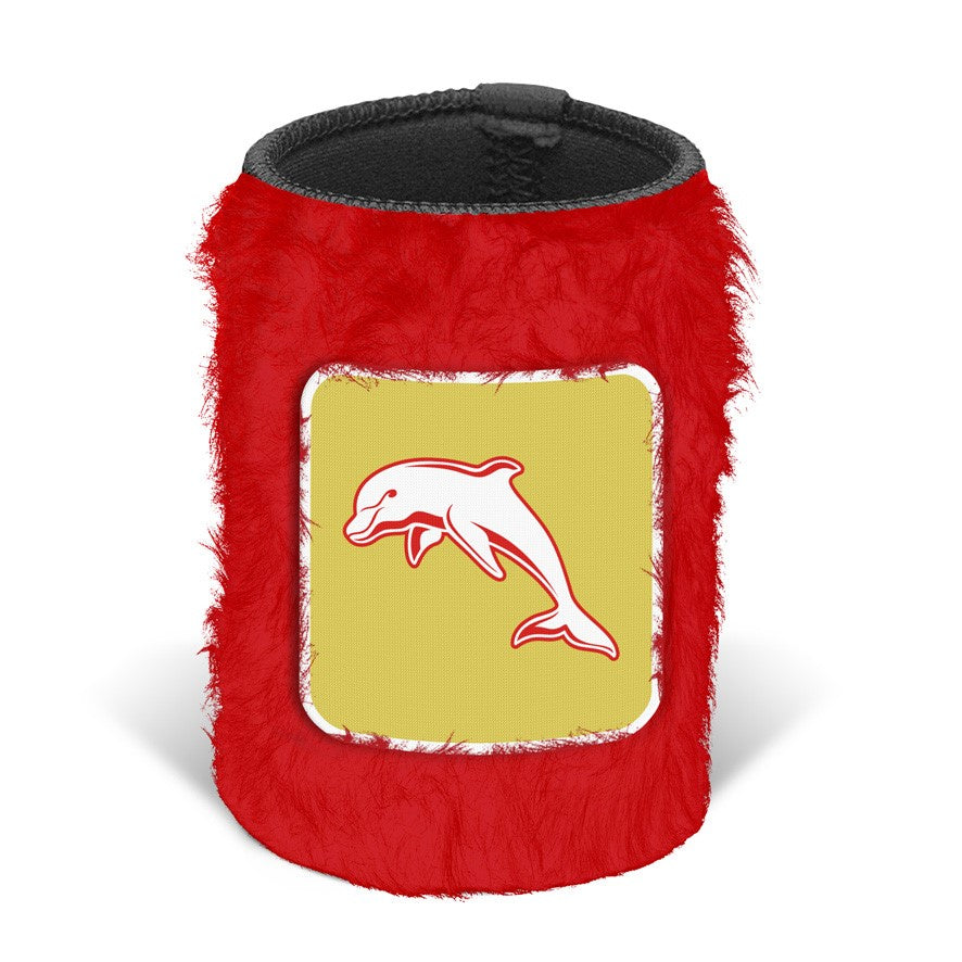 Dolphins NRL Fluffy Can Cooler