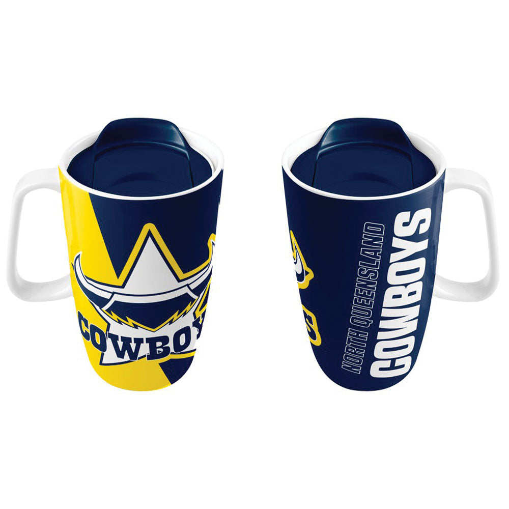 North Queensland Cowboys NRL Travel Mug with Handle