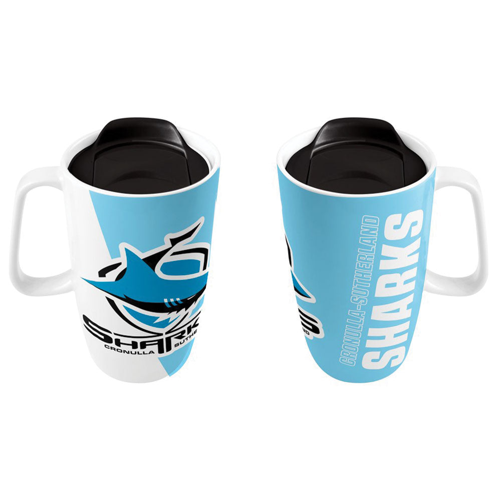 Cronulla Sharks NRL Travel Mug with Handle