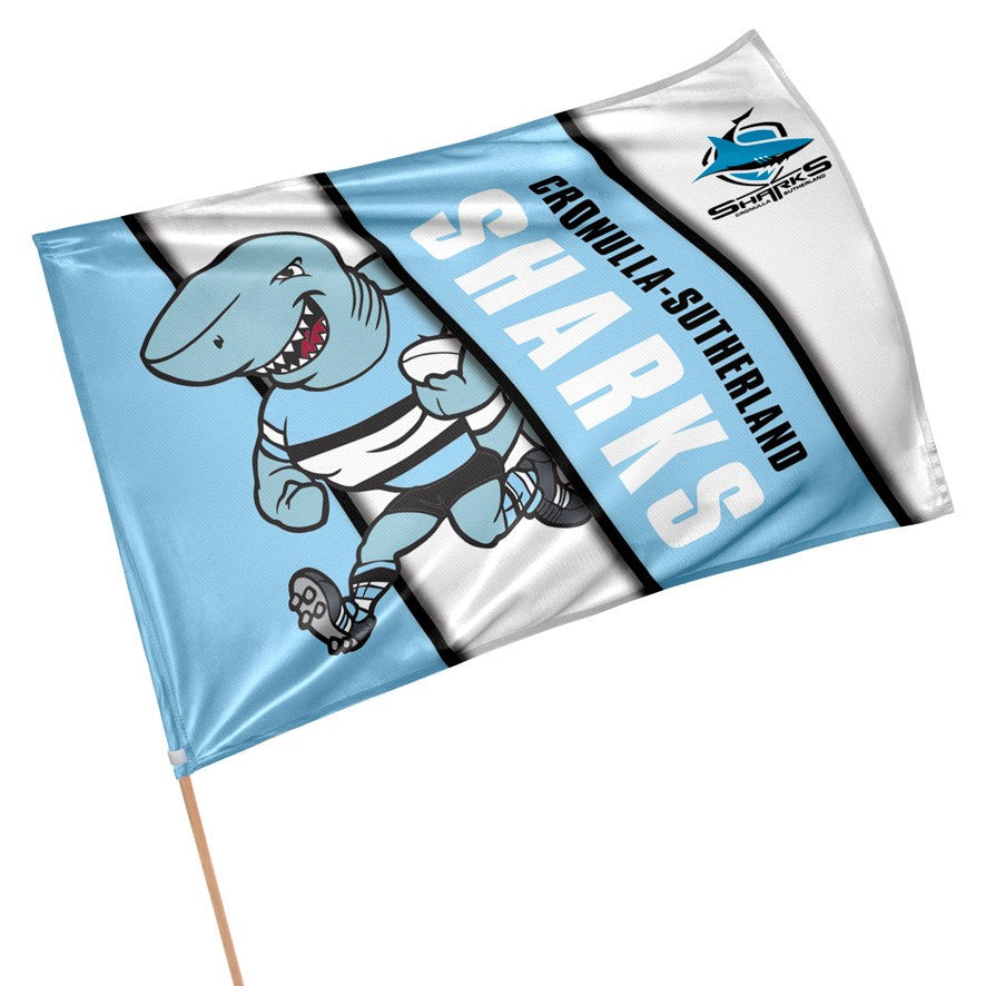 Cronulla Sharks NRL Retro Game Day Flag