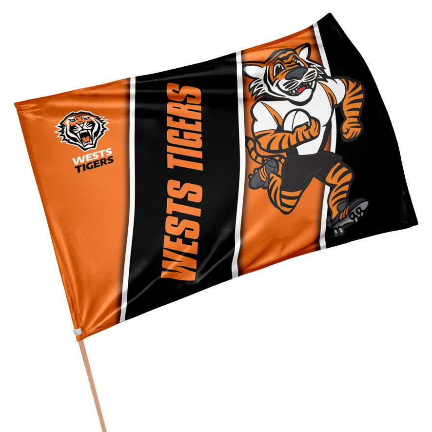 West Tigers NRL Retro Game Day Flag