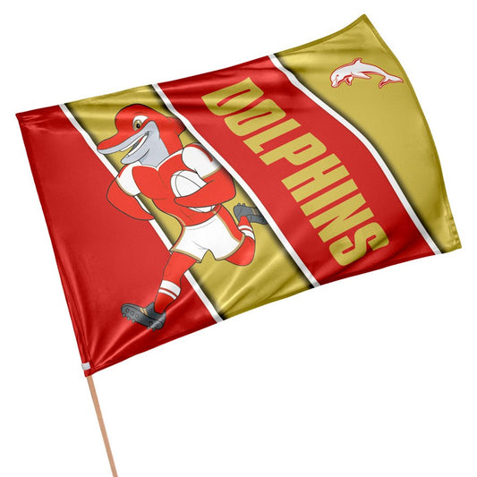 Dolphins NRL Retro Game Day Flag