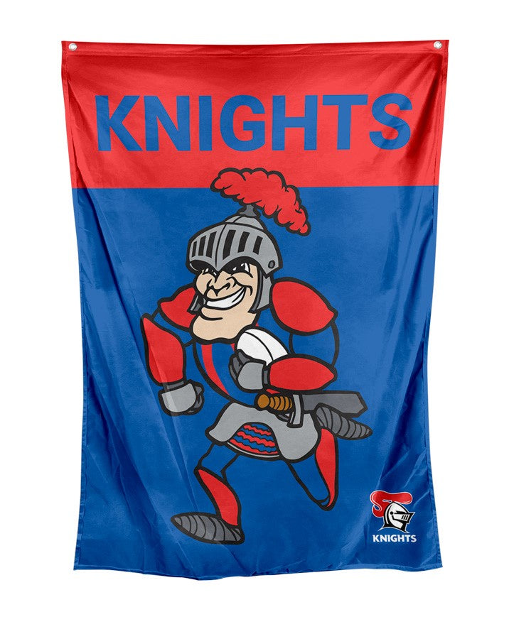 Newcastle Knights NRL Mascot Wall Flag