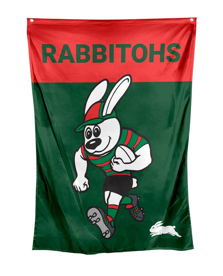 South Sydney Rabbitohs NRL Mascot Wall Flag