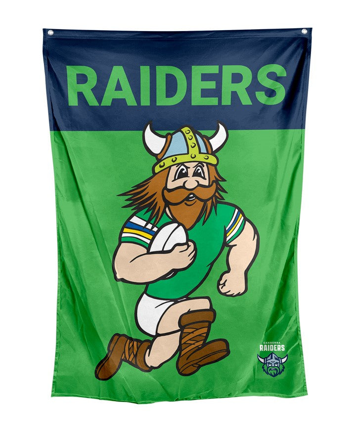 Canberra Raiders NRL Mascot Wall Flag