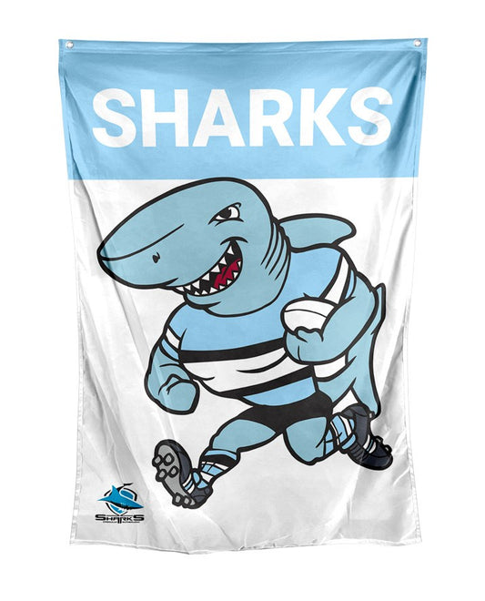 Cronulla Sharks NRL Mascot Wall Flag