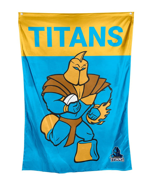 Gold Coast Titans NRL Mascot Wall Flag