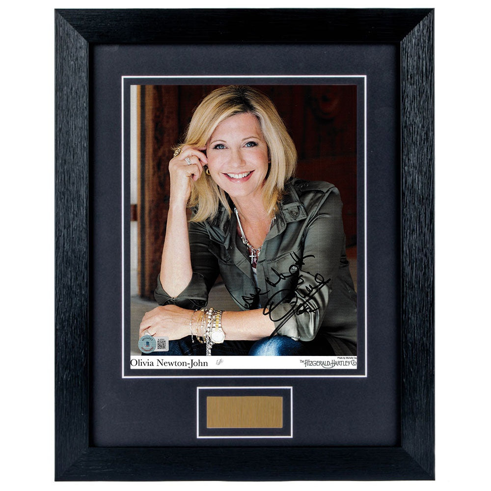Olivia Newton-John Personally Signed Portrait  8 x 10 Photograph Framed