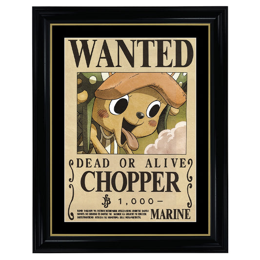 One Piece Chopper Wanted Poster - Collectible Framed