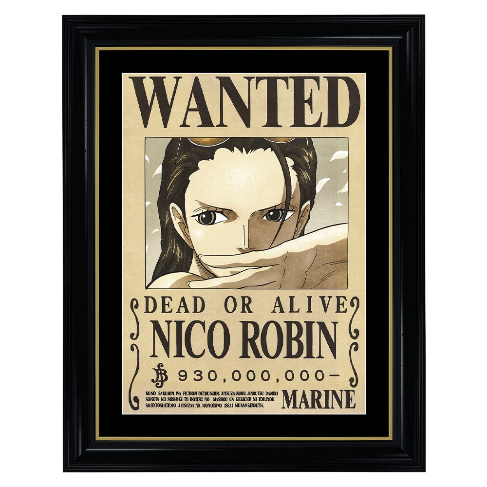 Wanted Robin One Piece Nico Robin Wanted Poster - Collectible Framed – exclusivesignings
