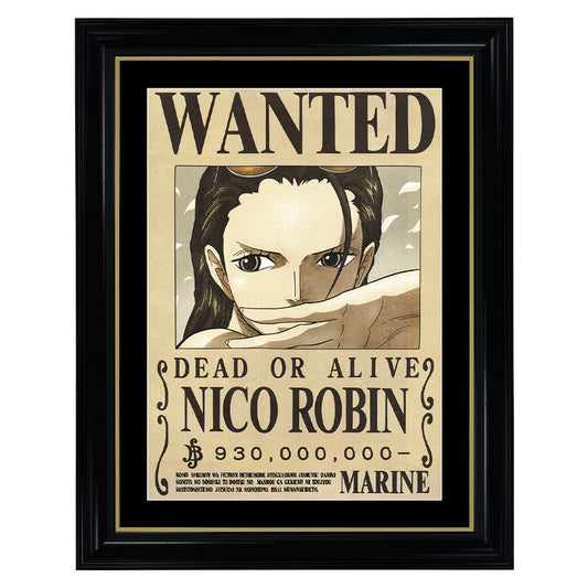 One Piece Nico Robin Wanted Poster - Collectible Framed