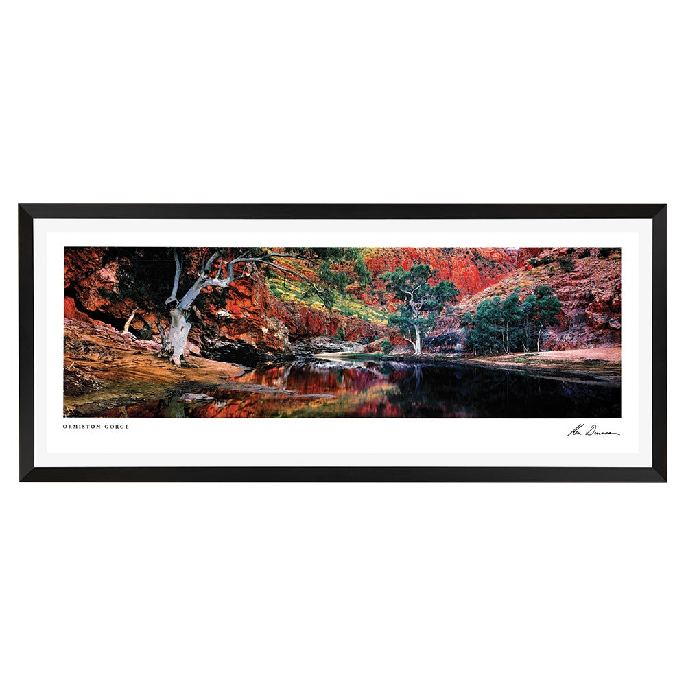 Ormiston Gorge by Ken Duncan - Captivating Desert Gorge Landscape Print Framed