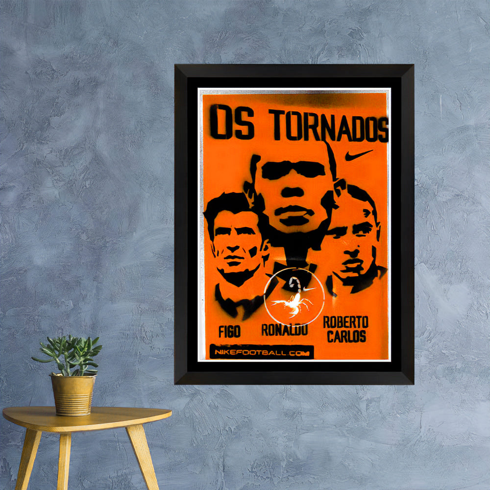 Nike Scorpion KO 2002 OS Tornados Vintage Spray-Painted Football Artwork