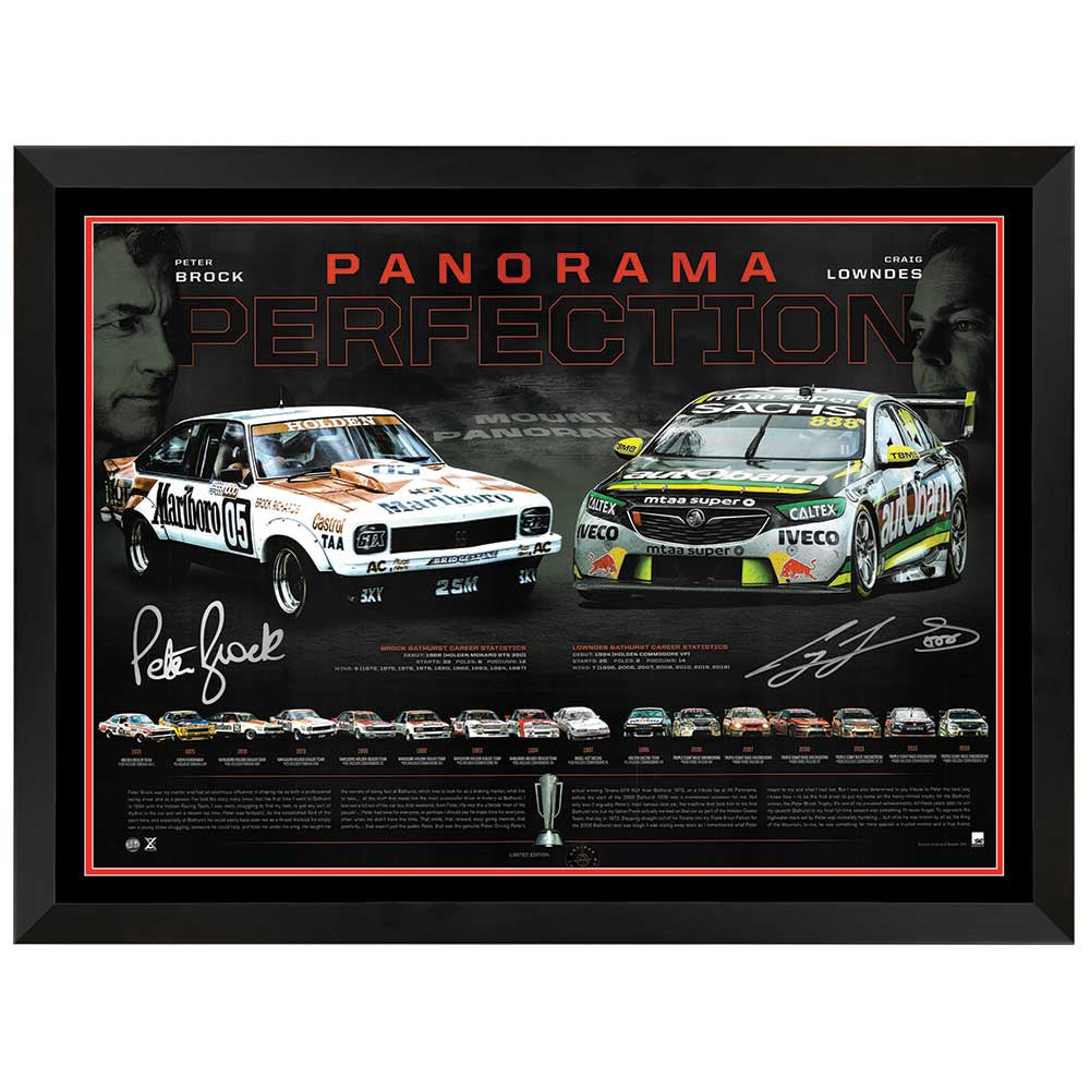 Panorama Perfection Signed By Craig Lowndes Print Framed