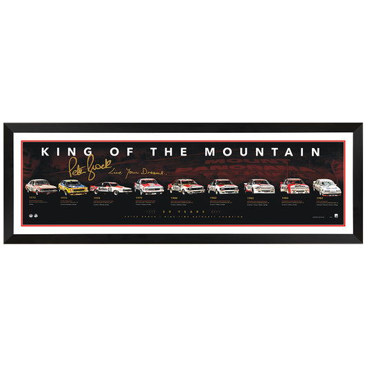 Peter Brock King Of The Mountain Print Framed