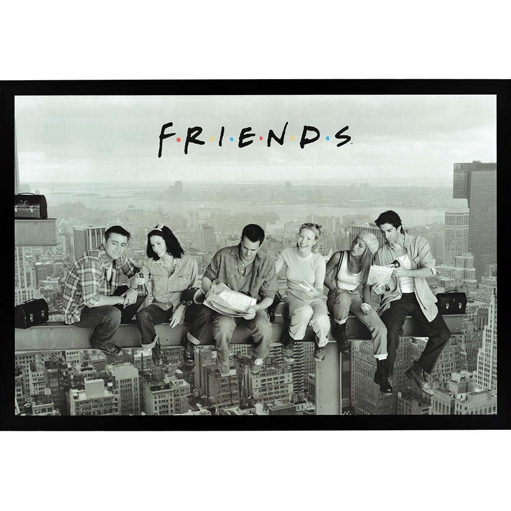 Friends - Lunch On A Skyscraper Poster Framed