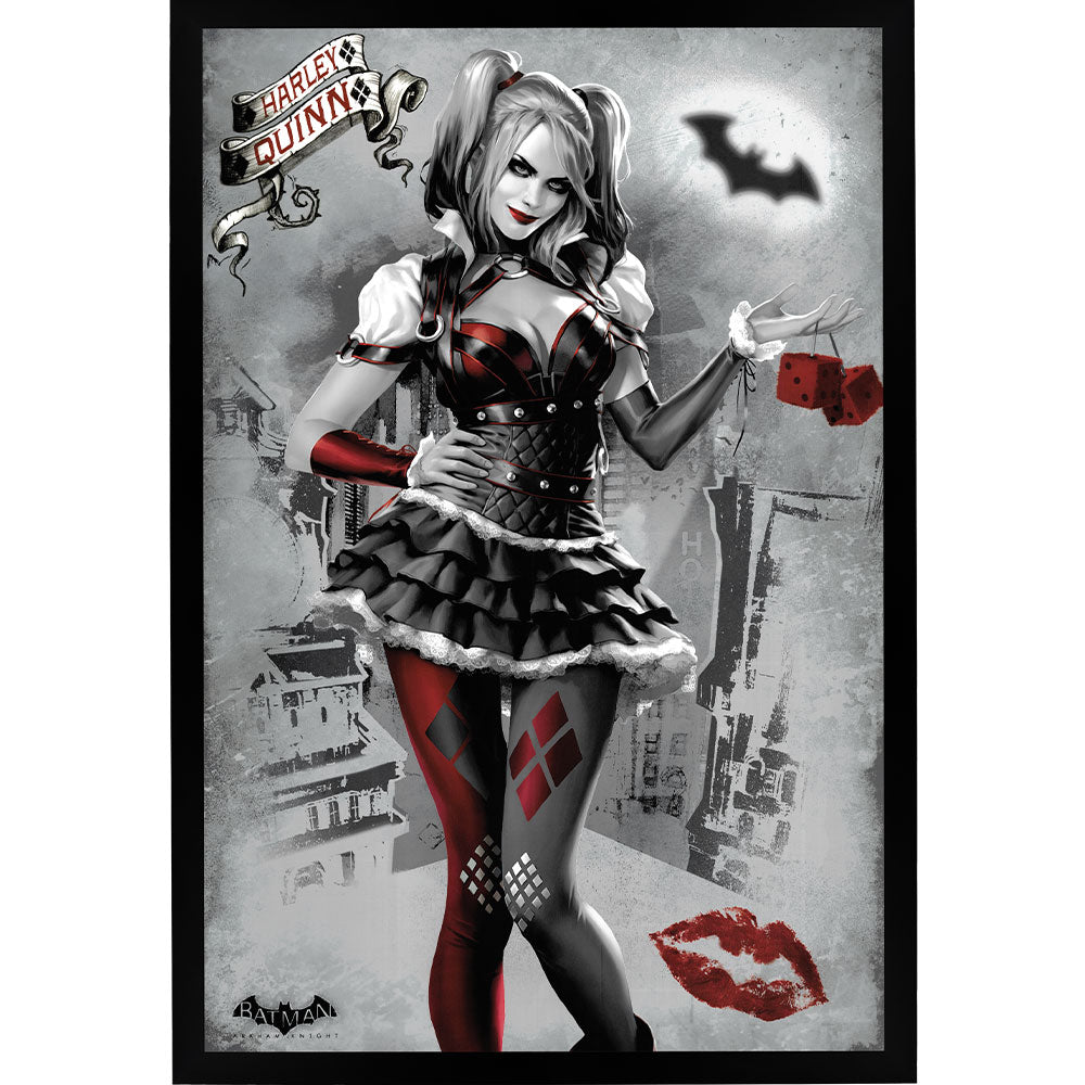 Batman Arkham Knight - Harley Quinn Poster Framed