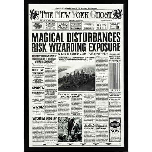 Fantastic Beasts - Newspaper Poster Framed