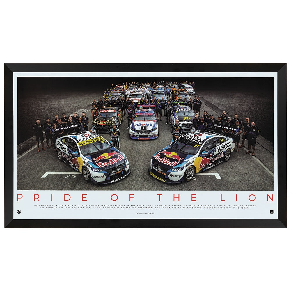 Pride Of The Lion Supercars Print Framed