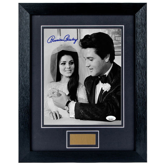 Priscilla Presley Personally Signed Wedding to Elvis v1 8 x 10 Photograph Framed