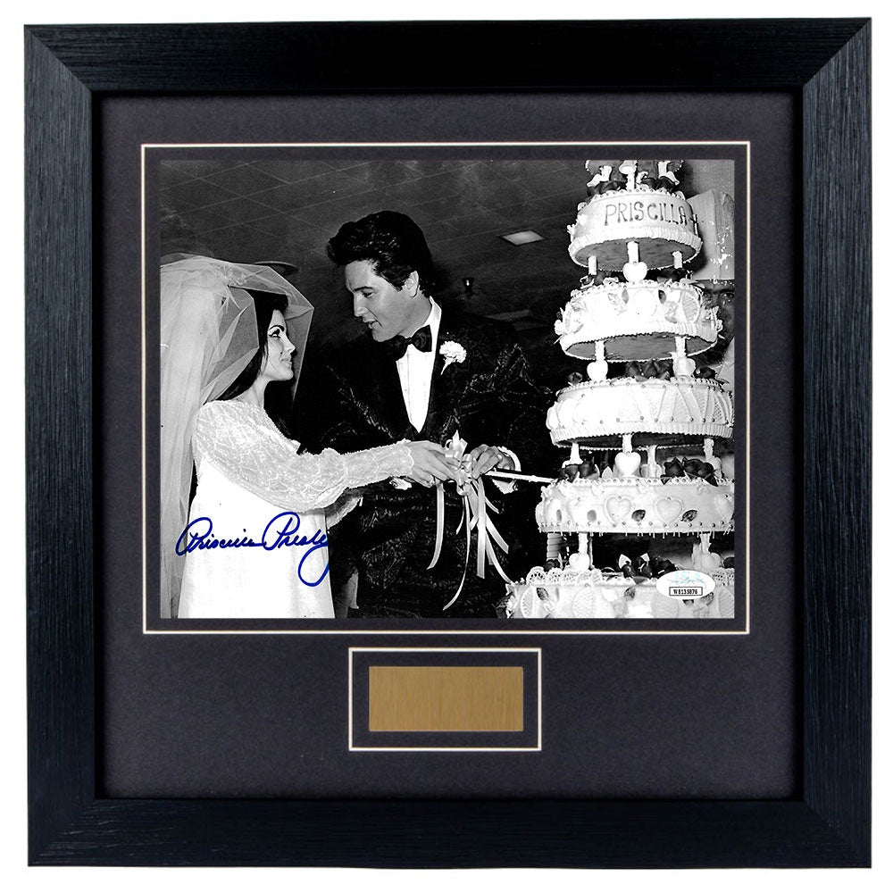 Priscilla Presley Personally Signed Wedding to Elvis v3 8 x 10 Photograph Framed