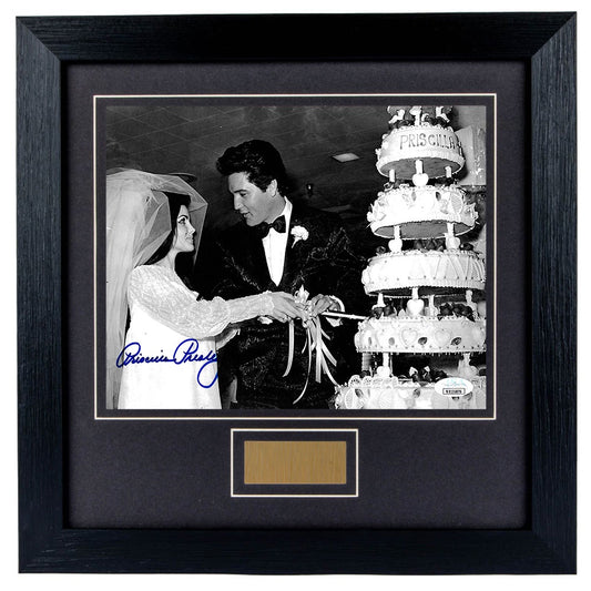 Priscilla Presley Personally Signed Wedding to Elvis v3 8 x 10 Photograph Framed
