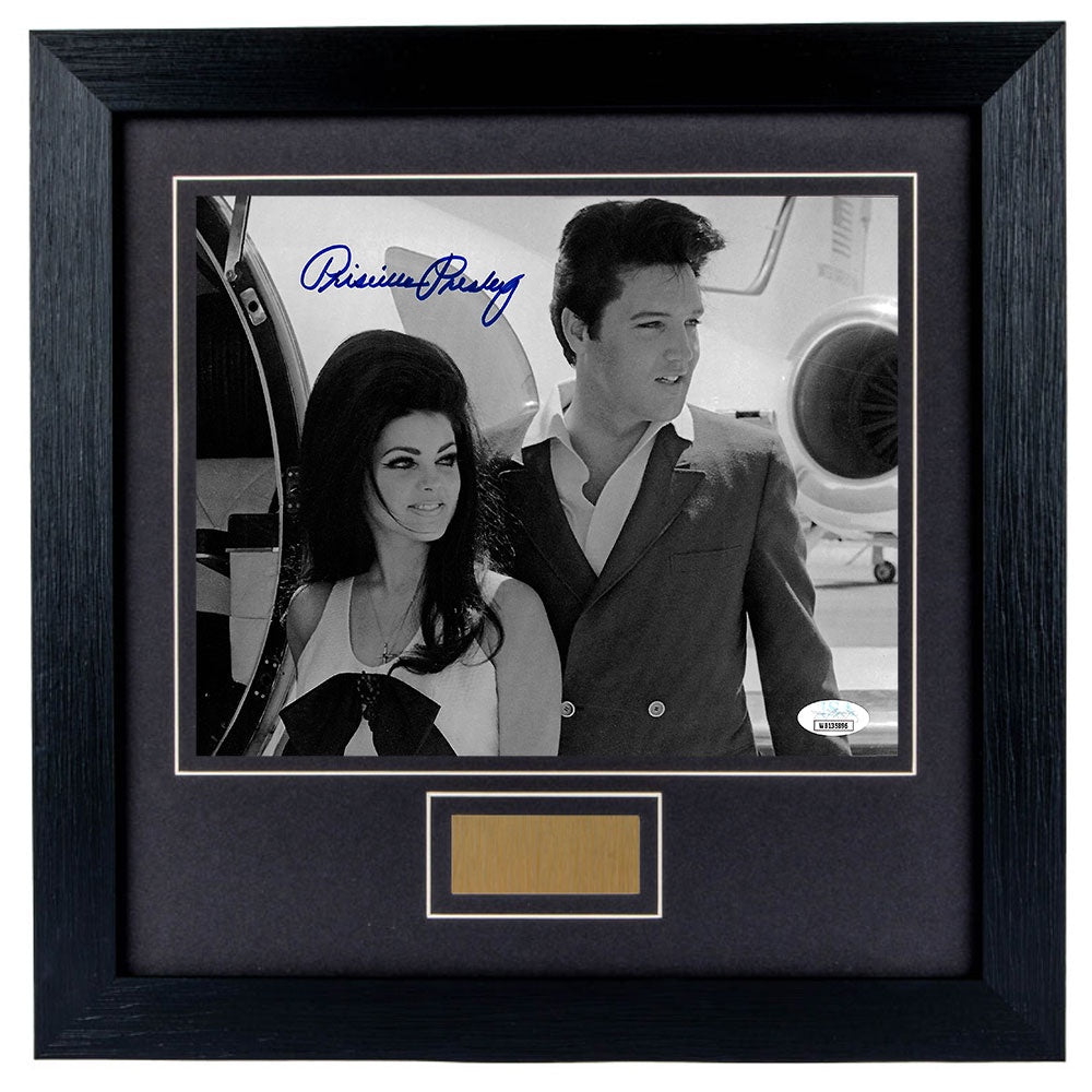 Priscilla Presley Personally Signed Wedding to Elvis v4 8 x 10 Photograph Framed