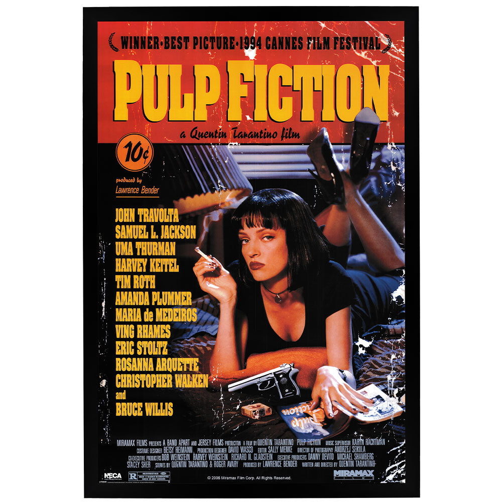 Pulp Fiction Movie Poster Framed