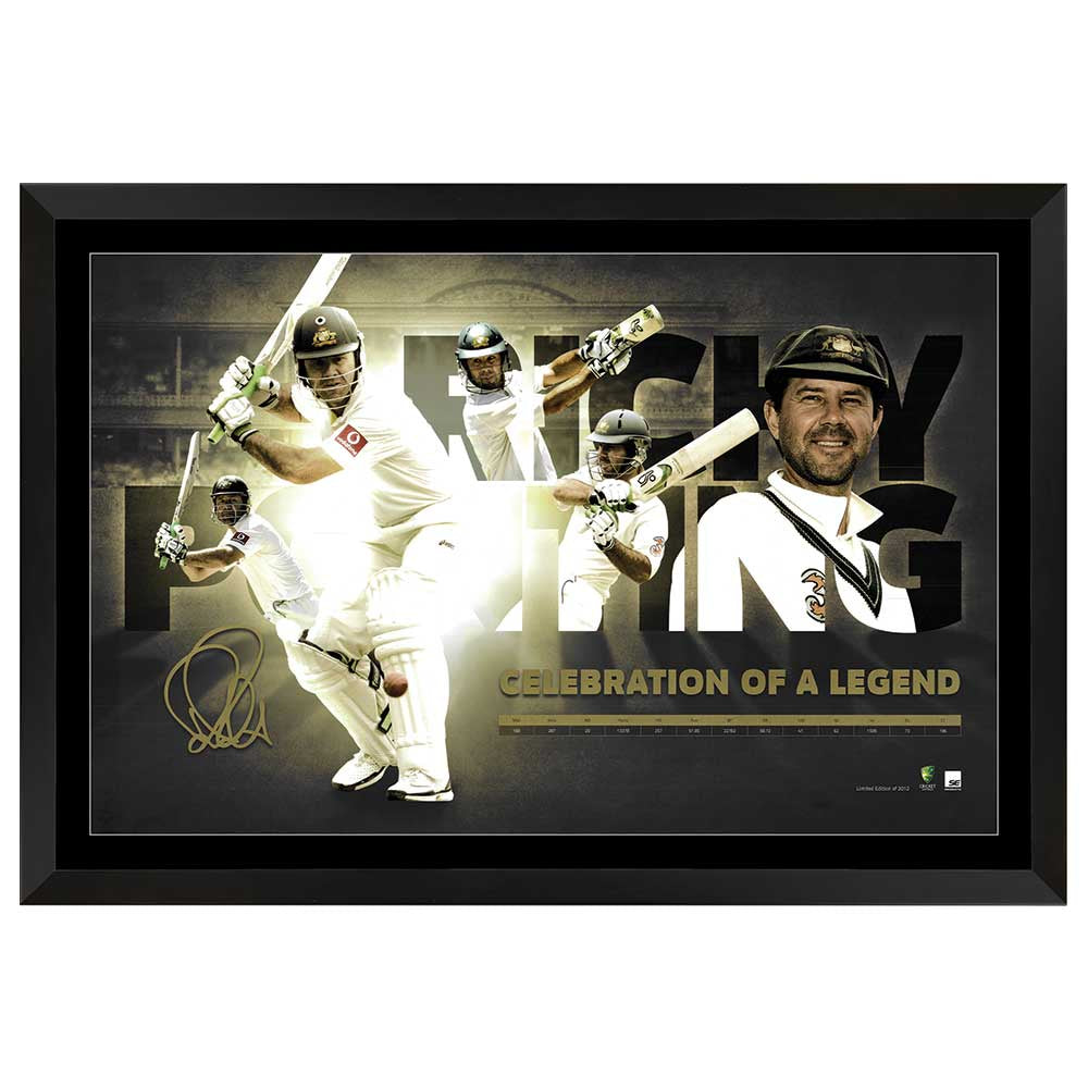Ricky Ponting – Celebration of a Legend Print Framed
