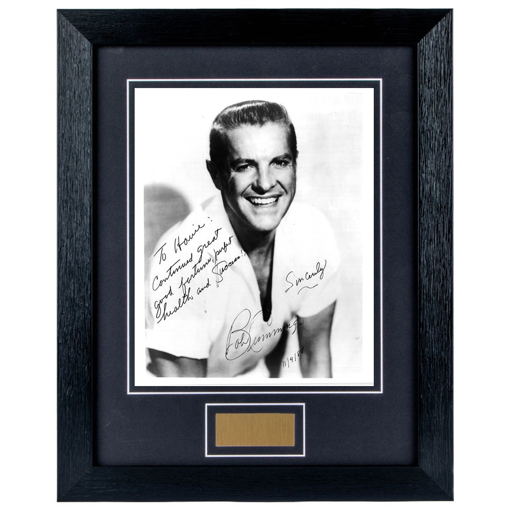 Robert Cummings Personally Signed Personalised Portrait 8 x 10 Photograph Framed