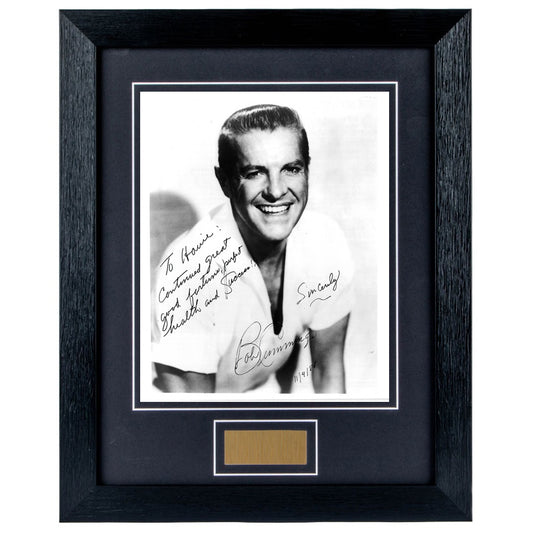 Robert Cummings Personally Signed Personalised Portrait 8 x 10 Photograph Framed