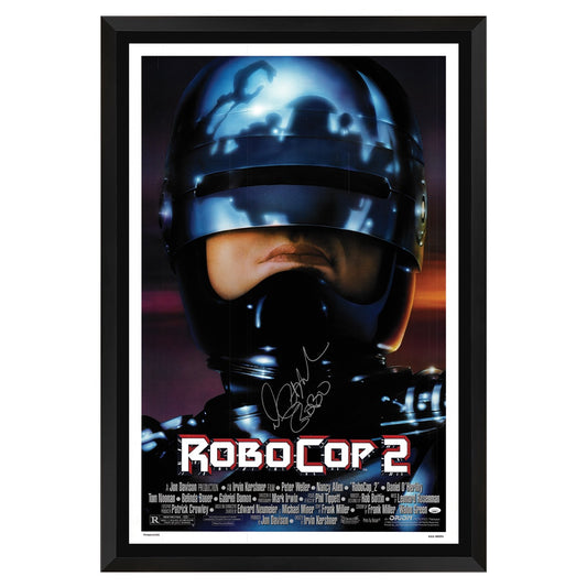 RoboCop Peter Weller Signed Movie Poster - JSA Certified Framed