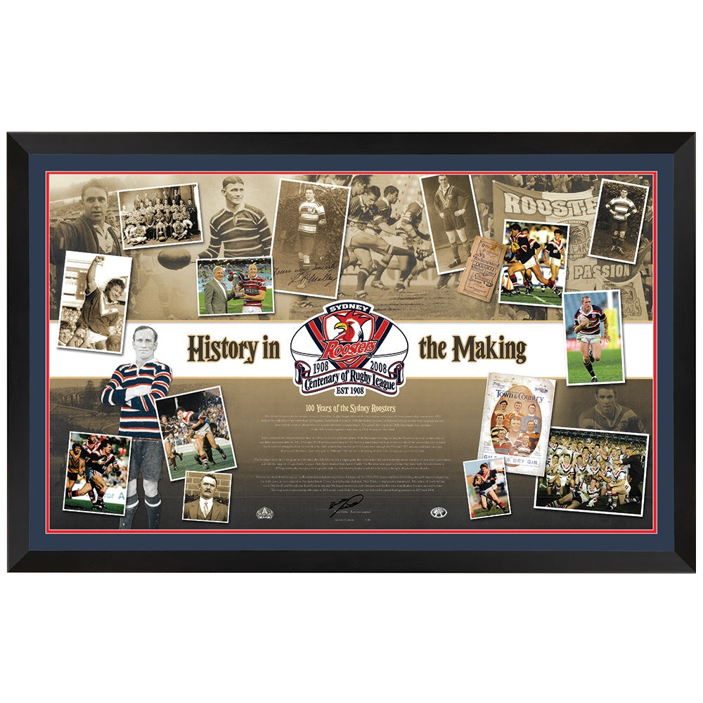 Sydney Roosters History In The Making Print Framed