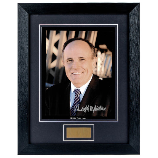 Rudy Giuliani Personally Signed Portrait 8 x 10 Photograph Framed