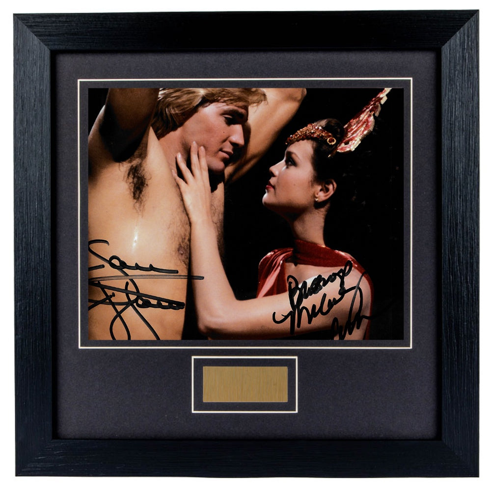 Sam J Jones & Melody Anderson Personally Signed The Flash V4 8 x 10 Photograph Framed