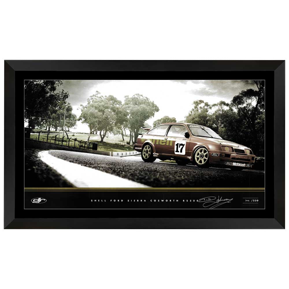 Shell Ford Sierra Dick Johnson Racing Signed Limited Edition Framed