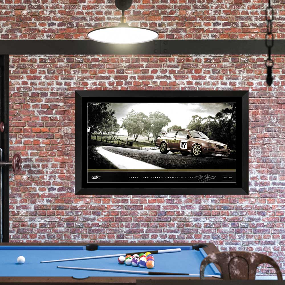 Shell Sierra Shell Ford Sierra Dick Johnson Racing Signed Limited Edition Framed ...
